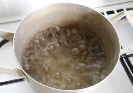 Тёплый салат с кальмарами