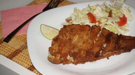 Красный окунь на сковороде Красный окунь на сковороде