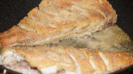 Красный окунь на сковороде Красный окунь на сковороде